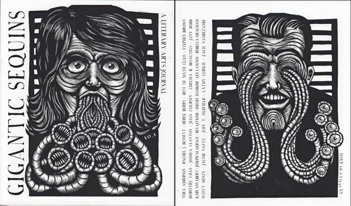 Gigantic Sequins 10.1; editors: Kimberly Ann Southwick, Tafisha A. Edwards, meg willing, et al; cover: Scott Minzy; giganticsequins.com