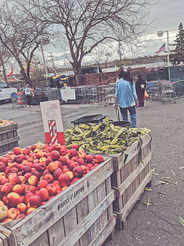 Giant Farmers Market, Hackensack, NJ, Large indoor farmers market. You can buy anything from fruits and vegetables to fresh cut meats and seafood. Come early to avoid the crowds.